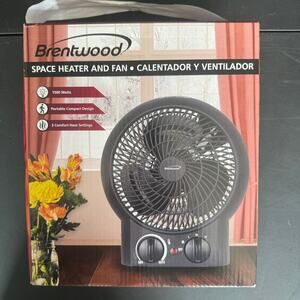 NWT Brentwood Portable Space Heater And Fan 1500W